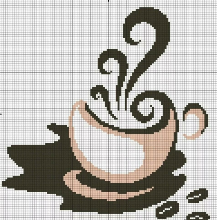 Жилет Чашка кофе 9 (691x700, 679Kb)