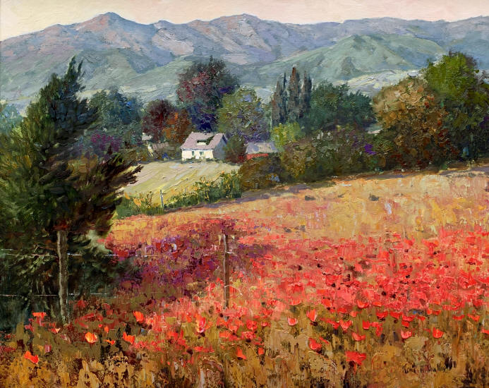 Kent R. Wallis цветущий сад 5 (693x550, 370Kb)