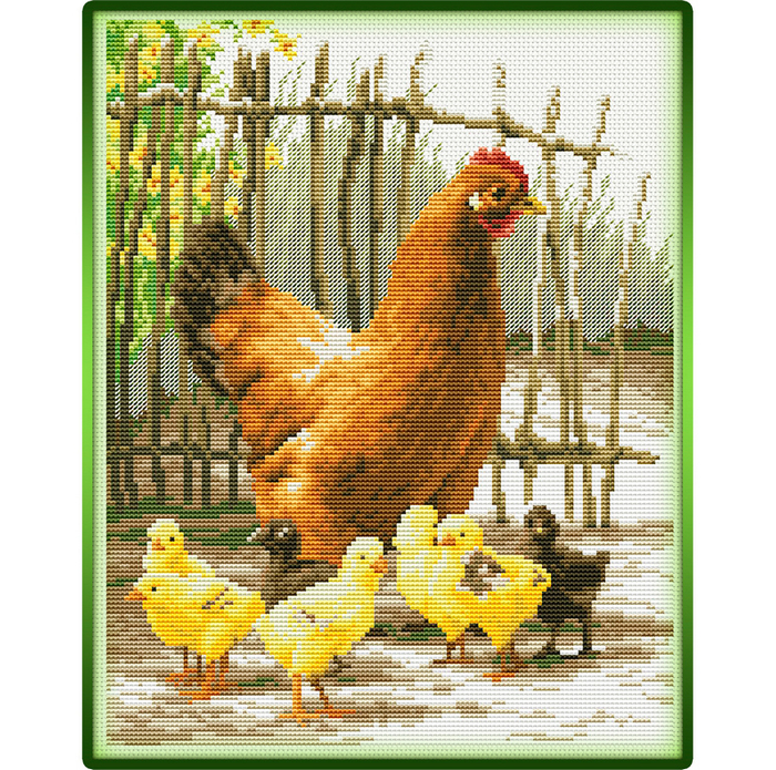 Chickens (700x695, 721Kb)