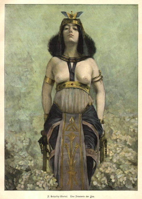 1890 Priestess of Isis, lithograph c1890 (500x700, 116Kb)