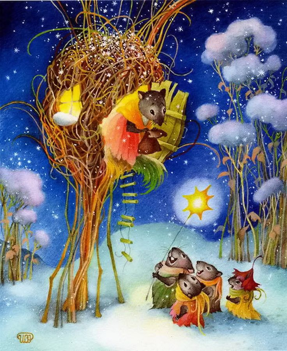 13bd306d6cd1711b6d73dacaead2010b--childrens-book-illustration-christmas-illustration (573x700, 525Kb)