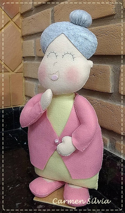 Куколка Донна Бента из фетра. Шаблоны (4) (399x681, 282Kb)