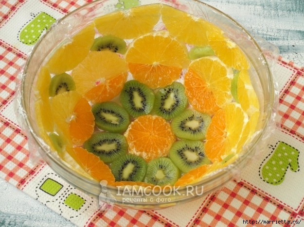 Торт без выпечки с фруктами и желатином (4) (625x468, 266Kb)