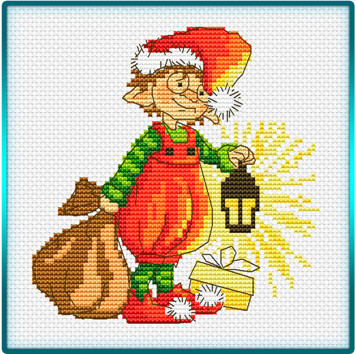 Santa Claus Gnome (700x695, 704Kb)