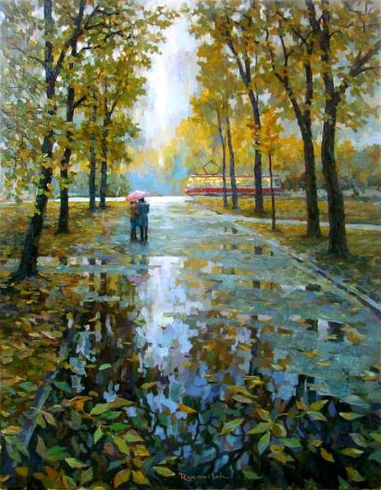 Двое в живописи... - художник С.Волков (543x700, 77Kb)