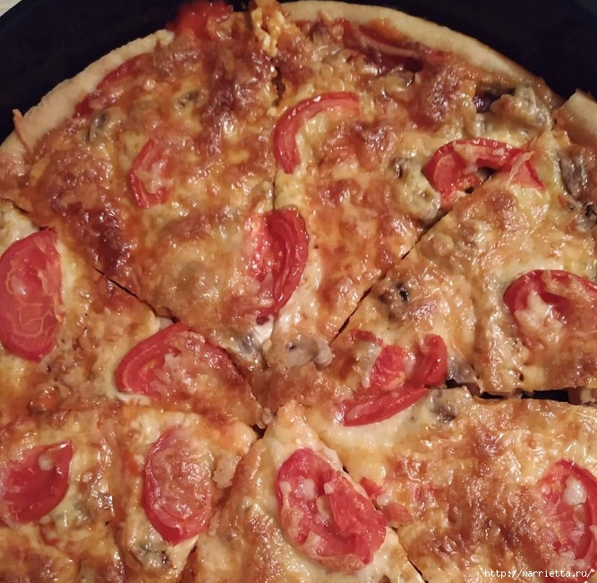 Пицца «Фреска» по-домашнему. Рецепт (3) (667x651, 322Kb)