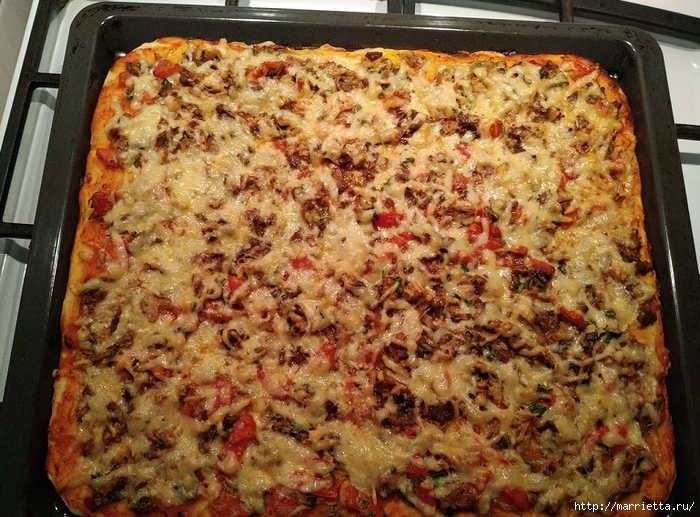 Пицца «Фреска» по-домашнему. Рецепт (5) (700x517, 373Kb)