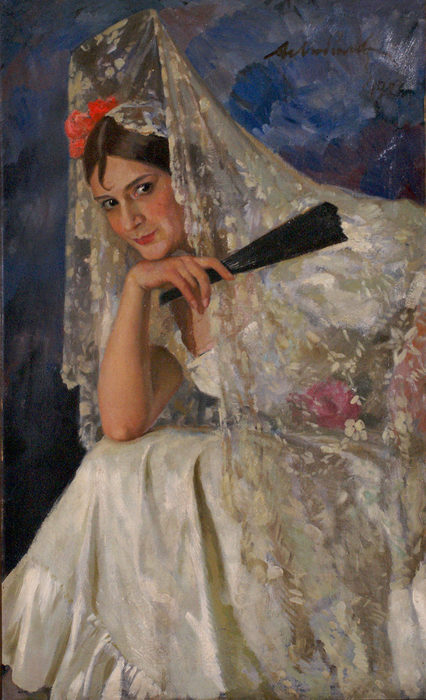 rRUhaxJ9tLwal lubimov 1923 portret aktrisy (426x700, 76Kb)
