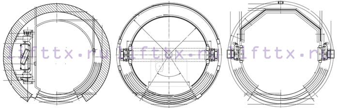 Круглый лифт чертеж