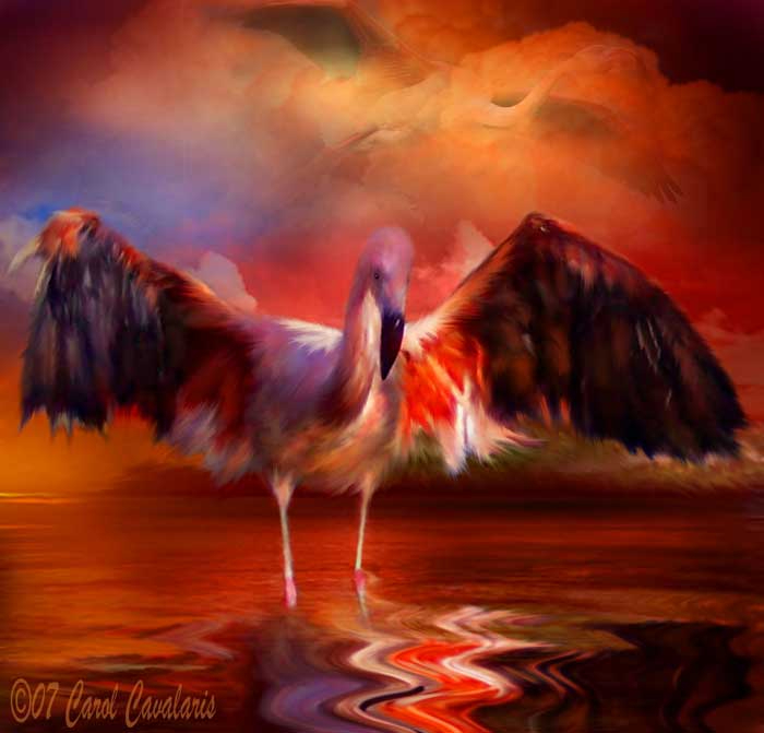 37_FlamingoSunset_Pic (700x671, 256Kb)