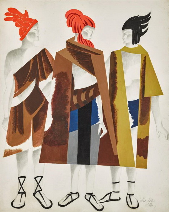 1927 . Three Figures for La donna sullo scudo. , , . 75.5 by 45.5cm, , , 2018 (560x700, 112Kb)