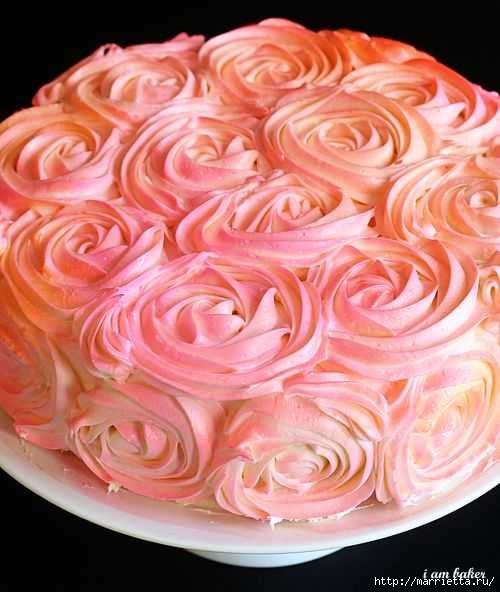 Торт Роз. Для влюбленных (11) (500x592, 152Kb)