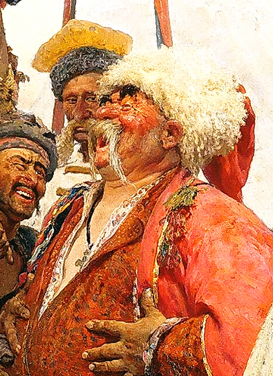 Гиляровский на картине репина запорожцы