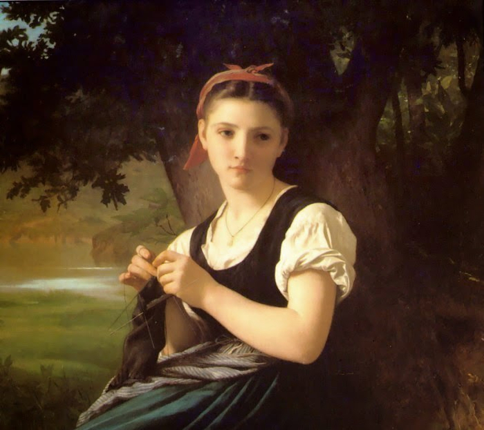 The_Knitting_Woman_painting_by_William-Adolphe_Bouguereau-2 (700x622, 335Kb)