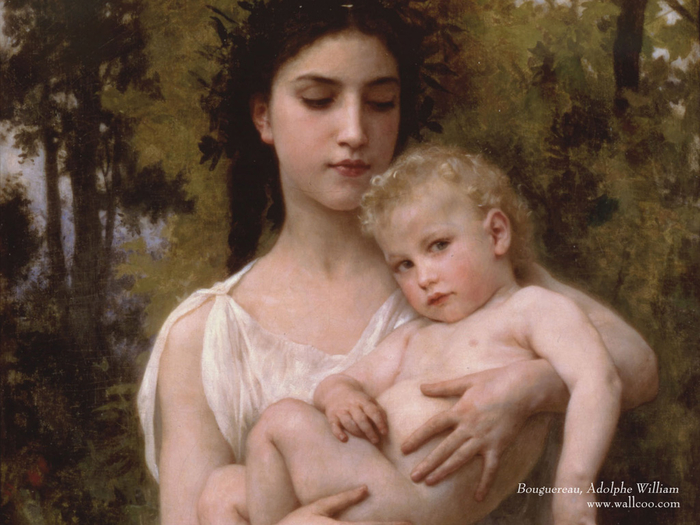 William-Bouguereau-paintings-Le_jeune_frere_1900_wallcoo.com (700x525, 370Kb)