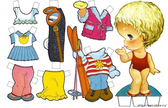Бумажные вырезалки - одевалки для маленьких девочек (24) (700x449, 256Kb)