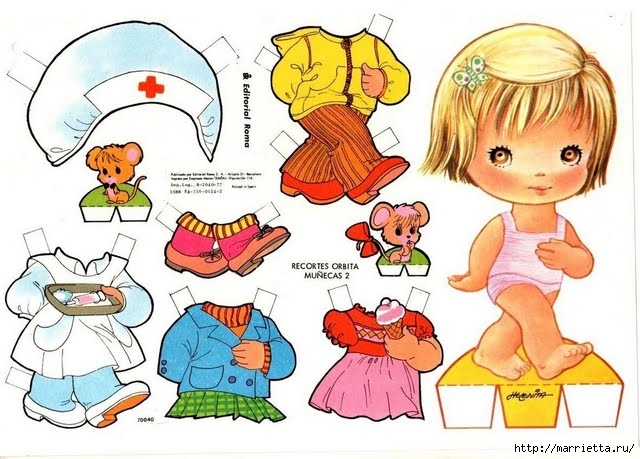 Бумажные вырезалки - одевалки для маленьких девочек (27) (640x459, 202Kb)