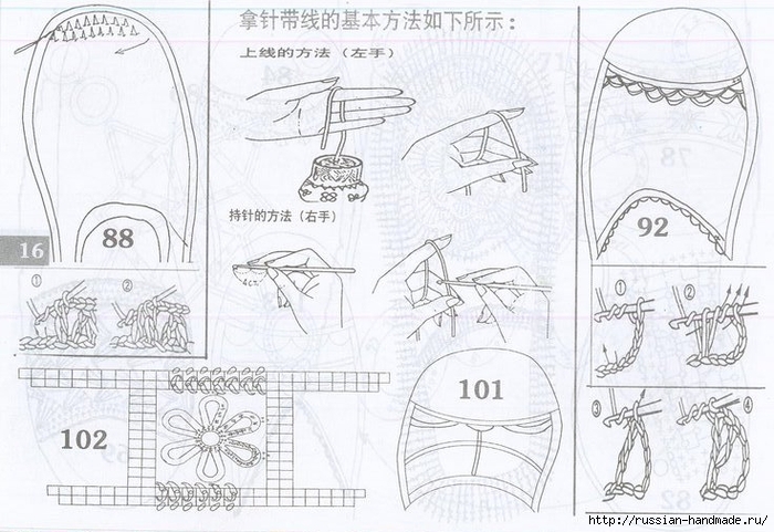 Вязаная крючком летняя обувь. Схемы (15) (700x481, 259Kb)