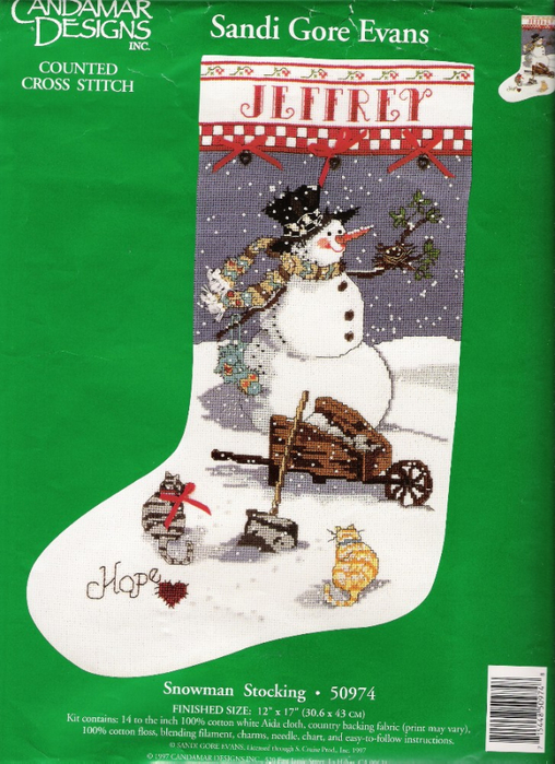 SNOWMAN STOCKING (508x700, 403Kb)