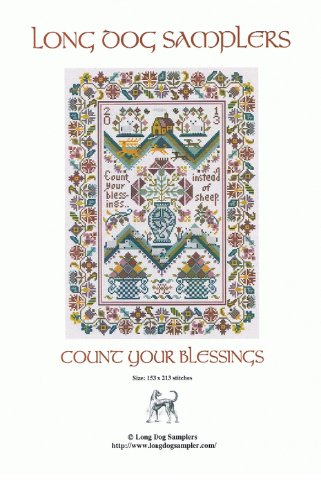 Long Dog Samplers -Count Your Blessings (465x700, 326Kb)