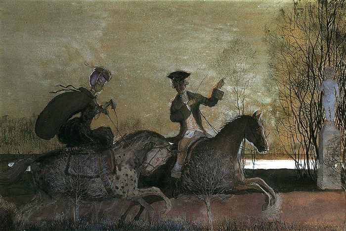 6Двое в живописи... - художник Константин Сомов, . (700x468, 99Kb)