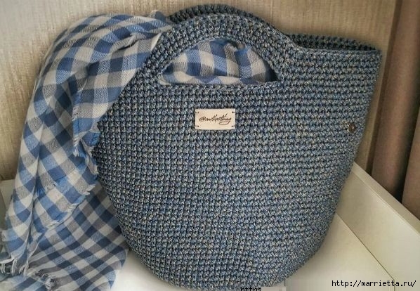 Вязаные сумки крючком мастер класс: из трикотажной пряжи и полиэфирного шнура