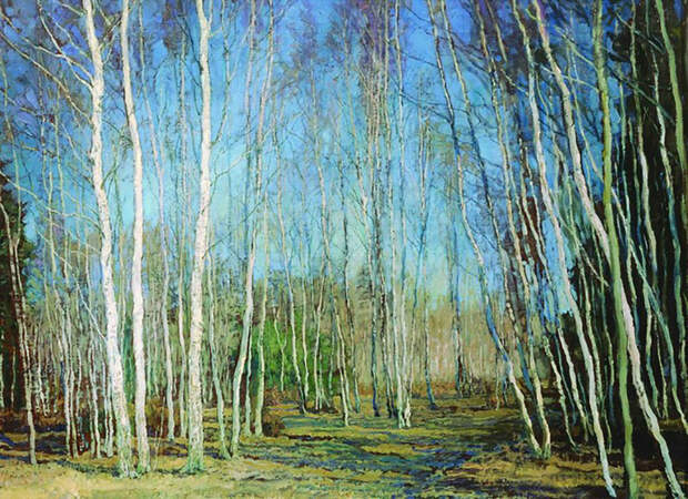 Василий Бакшеев. Голубая весна, 1930 (620x450, 80Kb)