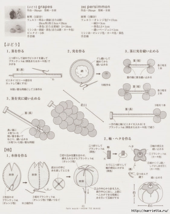Текстильные фрукты и овощи. Японский журнал (51) (554x700, 212Kb)