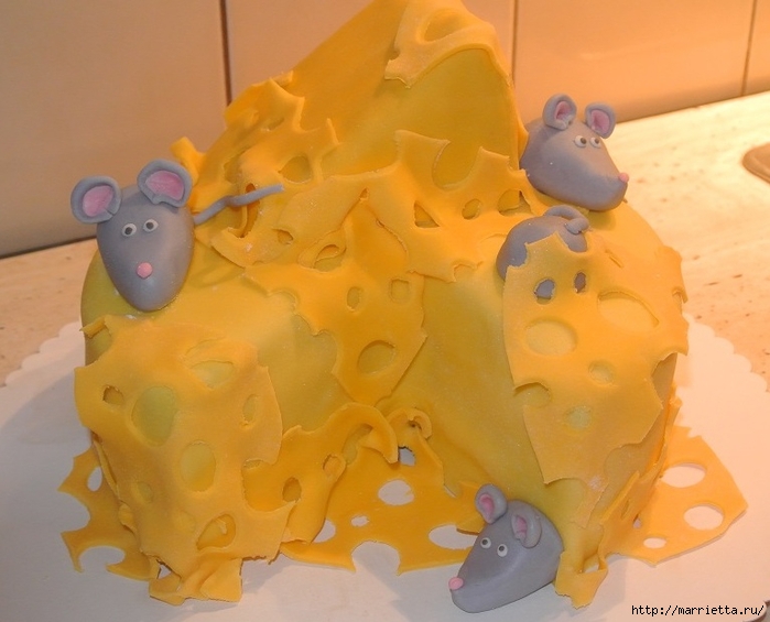 Детский 3d торт «Сыр с мышками» (3) (700x565, 222Kb)