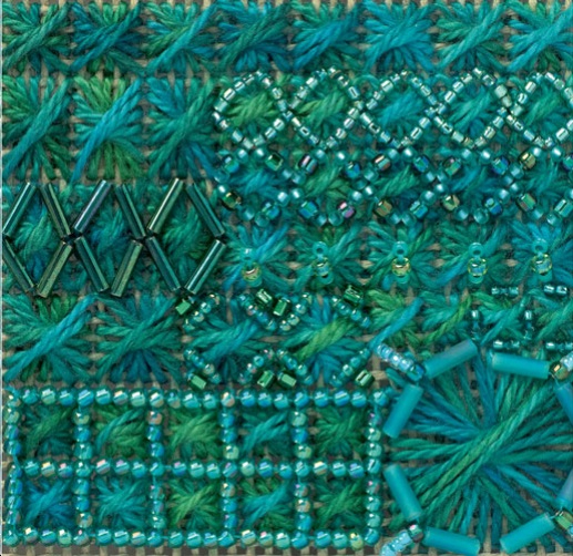 Вышивка бисером – Родосский шов
