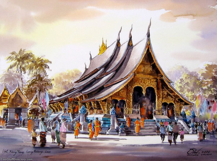 Watercolor Paintings by Thanakorn Chaijinda (20) (700x518, 410Kb)