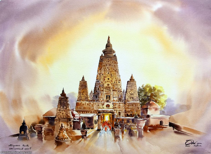 Watercolor Paintings by Thanakorn Chaijinda (11) (700x513, 359Kb)