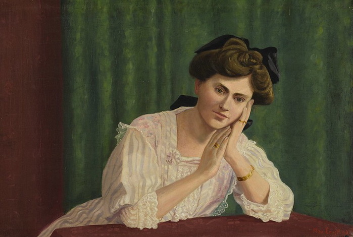 1908 Bildnis von Hedwig Hackenberg. , . 36.5 x 54 cm.   2017 (700x470, 88Kb)