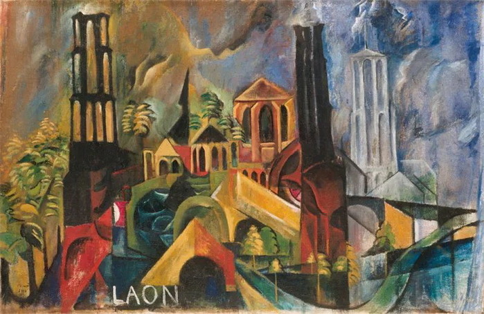 1916 Laon. , . 65,5 x 100,5 cm.  , ʸ (700x454, 135Kb)