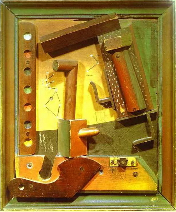 1919 Fruit of a Long Experience. Painted wood relief. 45.7 x 38 cm. Private collection. (581x700, 147Kb)
