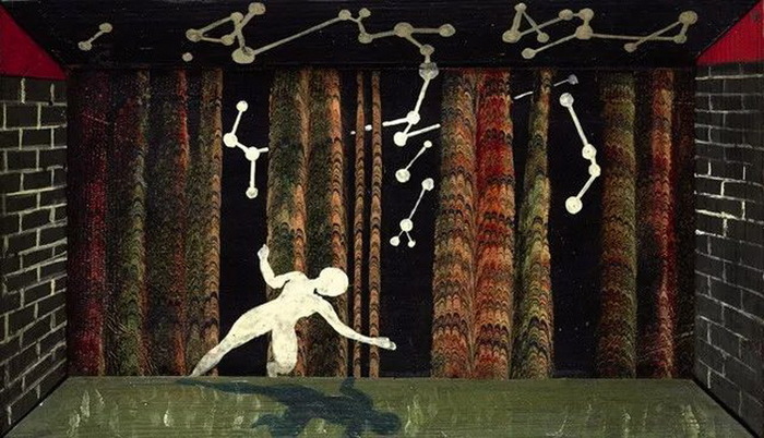 1922 Bailarín bajo el cielo (El noctámbulo) [Danseur sous le ciel (Le Noctambule)] (700x402, 124Kb)