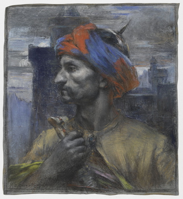 1888 La Nuit De L Emir , . 33,5 x 31 cm. Musée Magnin à Dijon (644x700, 152Kb)