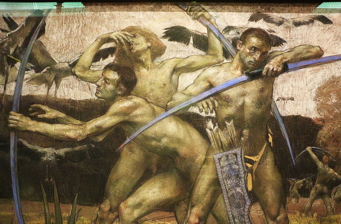 1895 Les Tireurs à l'arc, , . 137,5  227,5 cm.  3 (700x460, 162Kb)