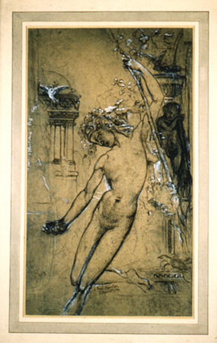 1897 Narcissus from G. Moreau. , , . 52 x 30 cm. Musée Rolin d'Autun,  (442x700, 98Kb)