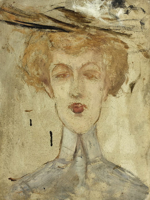 1903 Femme au chapeau (-  ). .  , . 55  36 .  2  (524x700, 173Kb)