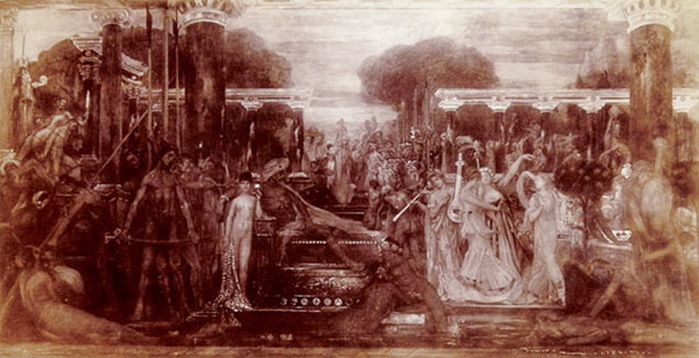 1901 Aeternum Transvertere. , . 215 x 421 cm. <br />
 ,  (700x358, 95Kb)