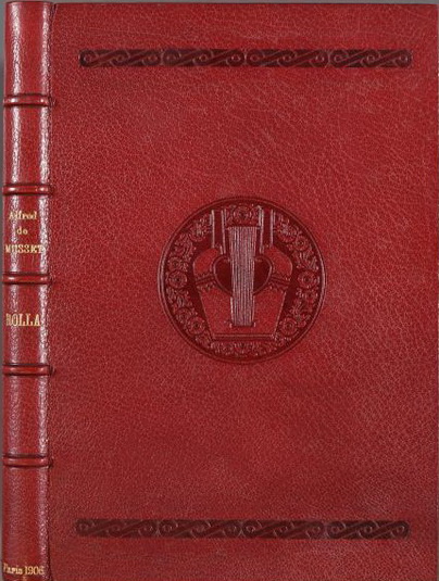 1906 Composition for Rolla's cover   . . 23,5 x 16 cm. Rolla, Alfred de Musset, 1906. (404x535, 107Kb)