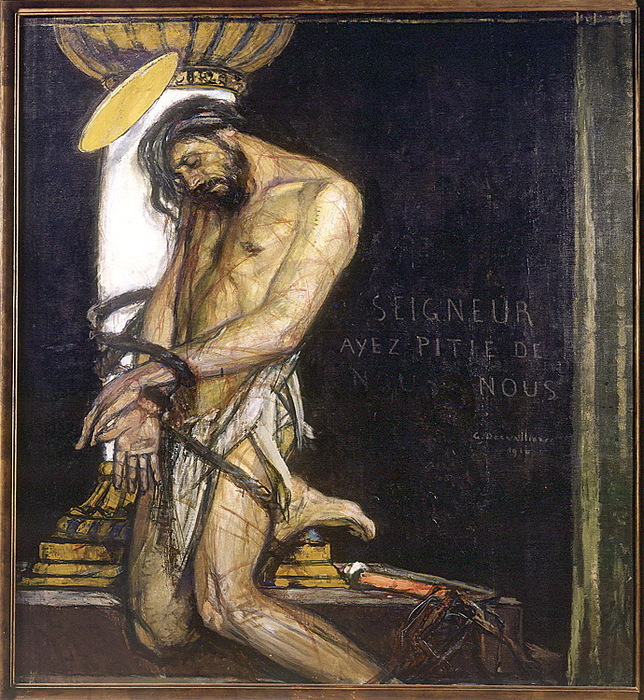 1910 Le Christ à la colonne. , . 161,5 149 cm.  (644x700, 243Kb)