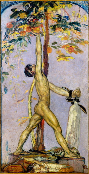 1913 Hercule au jardin des Hespérides (  ). .  , . 358  187 cm.  (359x700, 131Kb)