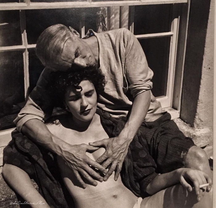 1937 Leonora Carrington y Max Ernst por Lee Miller. (700x673, 137Kb)