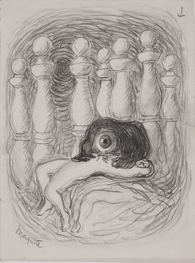 1945 Drawing for The Songs of Maldoror (Les chants de Maldoror) , . 23.8 × 18.1 cm, . ,  (400x540, 95Kb)