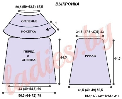 Платье шамони спицами схемы и описание на русском языке