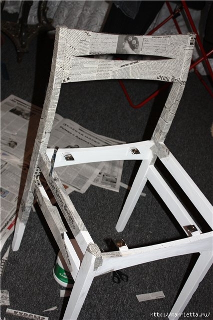 Реставрация пружинного стула своими руками