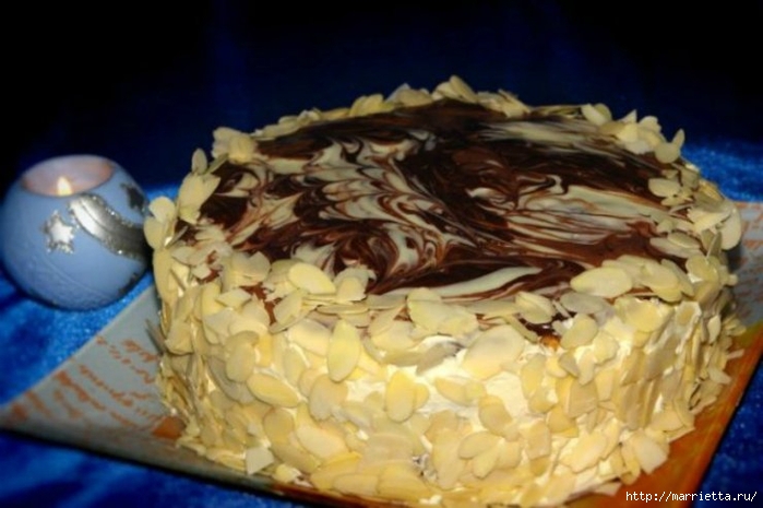 Торт «Мраморный». Рецепт (1) (700x465, 195Kb)