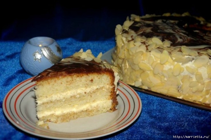 Торт «Мраморный». Рецепт (15) (700x465, 200Kb)